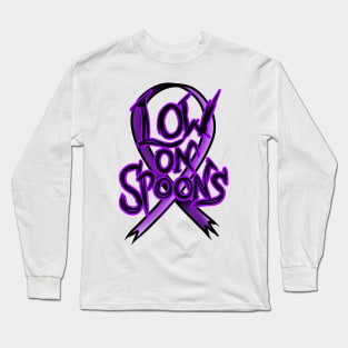 Low On Spoons Chronic Illness Awareness Long Sleeve T-Shirt